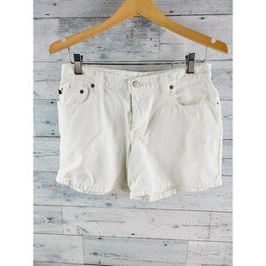 Ralph Lauren White Denim Shorts Size 4 EUC